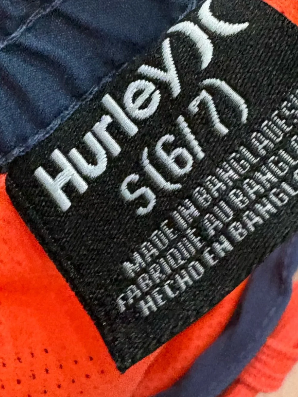 Hurley comfortable orange